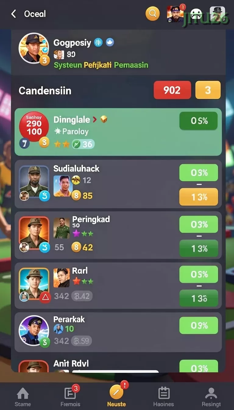 Cuplikan layar TOPJITU — aktivitas