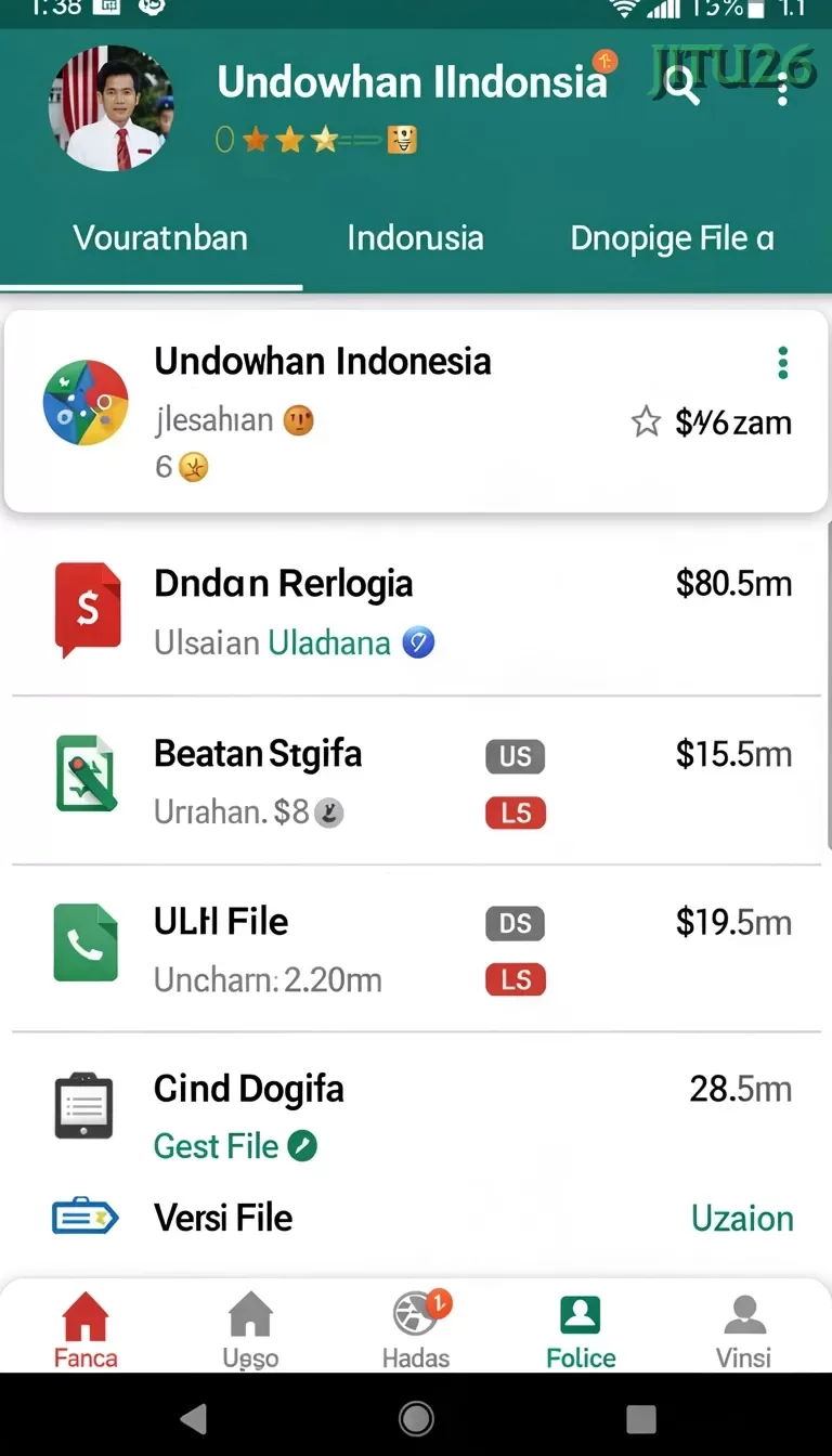 Cuplikan layar 66D — halaman utama