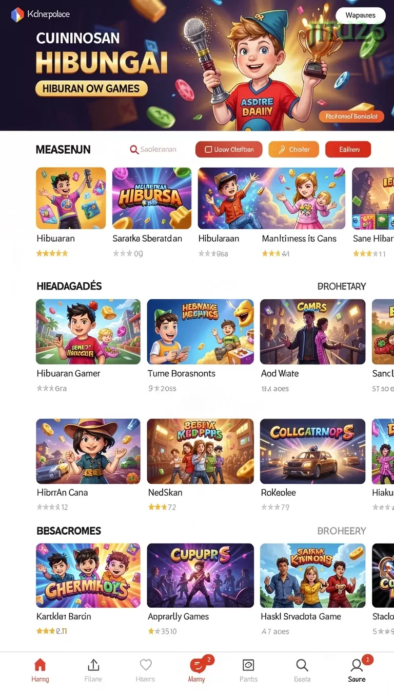 Cuplikan layar 66D — menu navigasi