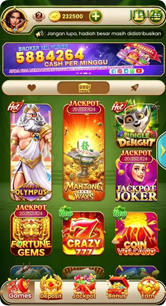 Cuplikan layar COKTOGEL — halaman utama