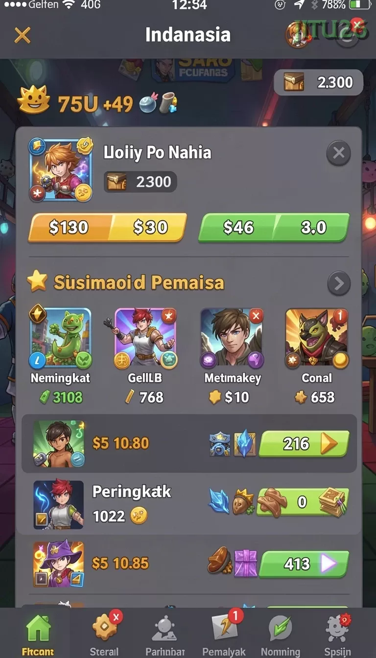 Cuplikan layar OLX100 — halaman utama